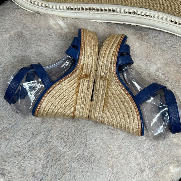 Ralph Lauren Collection | Purple Label | Blue Leather Espadrille - Picture 6 of 14